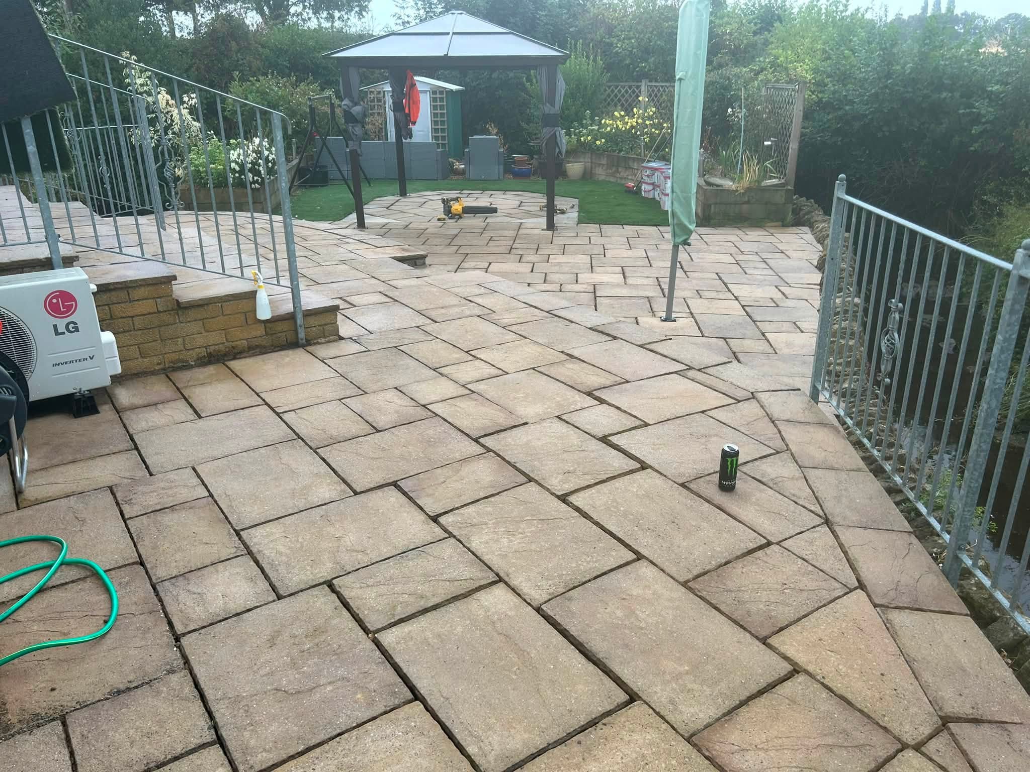 Patio after cleaning