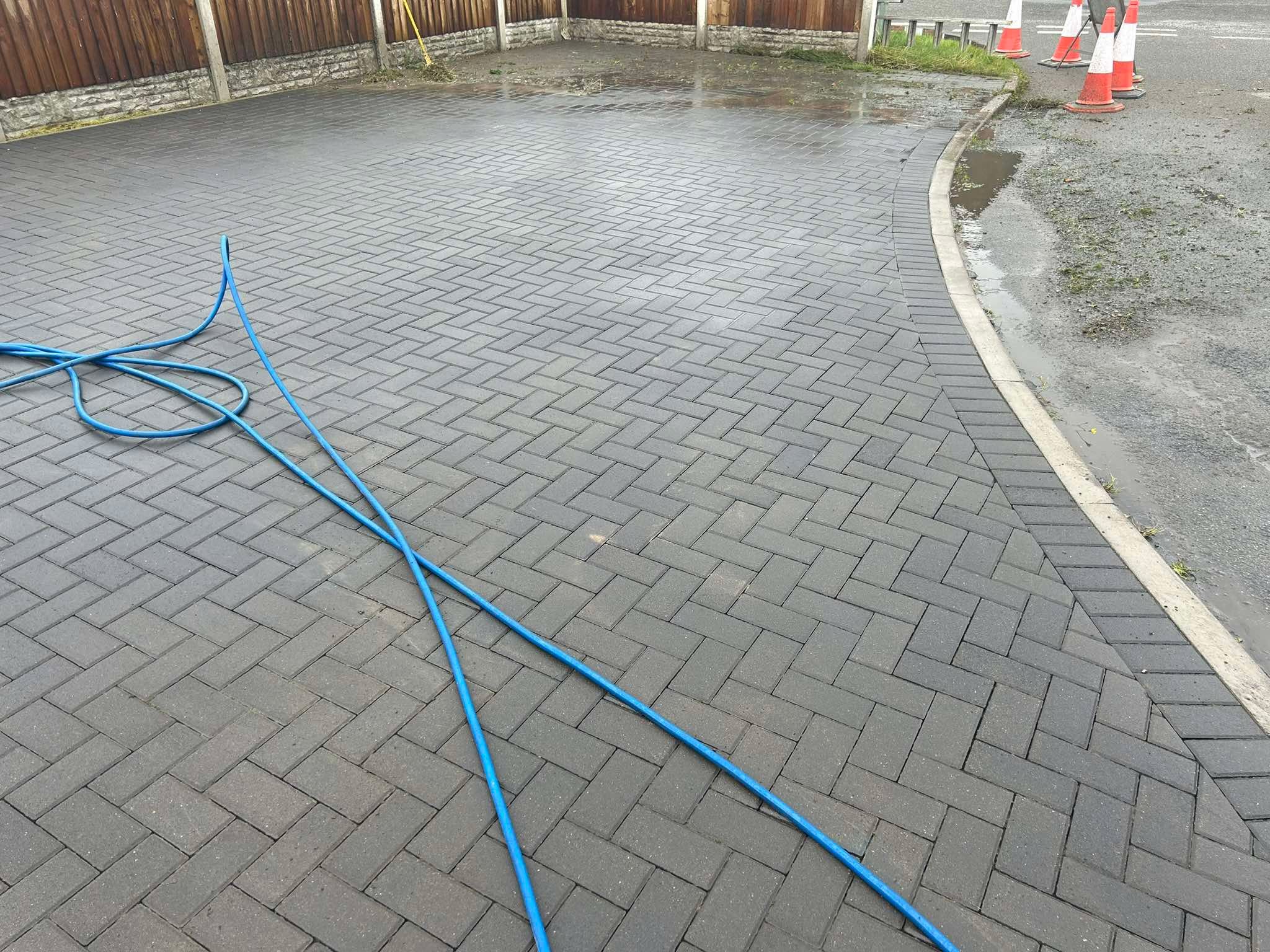 Top Gun & Son recent project - commercial block paving after