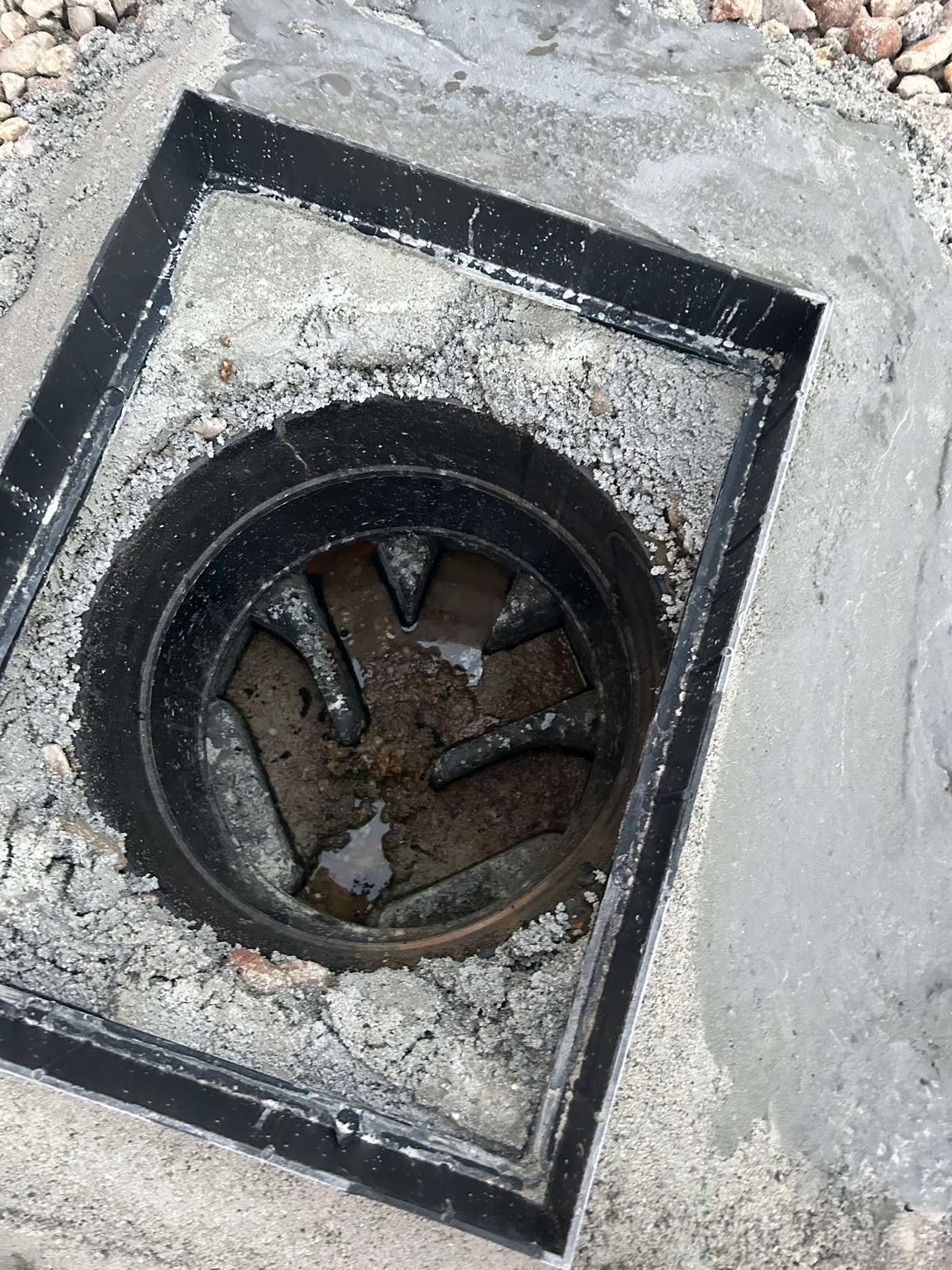 Drainage clean & clear before
