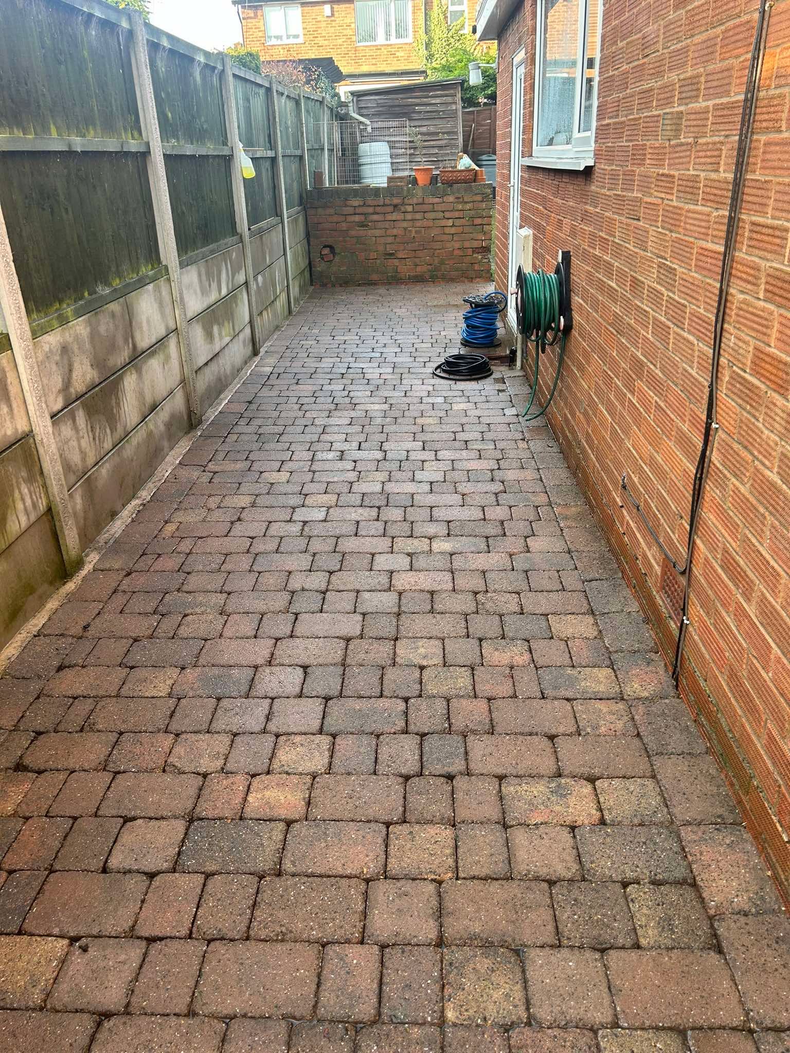 Block paving cleaning transformation after